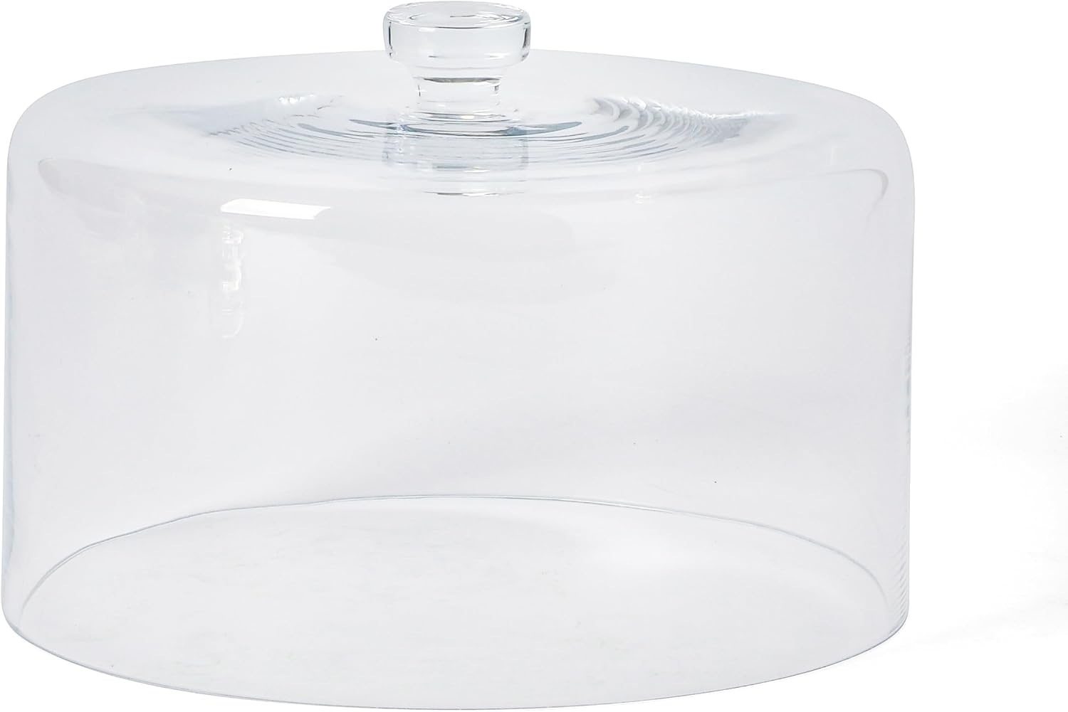 image:imageMartha Stewart Watercrest Glass Cake Stand 102 Inch Footed Pedestal Cake Plate with Scalloped Ruffled Edge Clear Handmade Glassware for Weddings Parties and Dessert DisplayGlass 102 W Dome