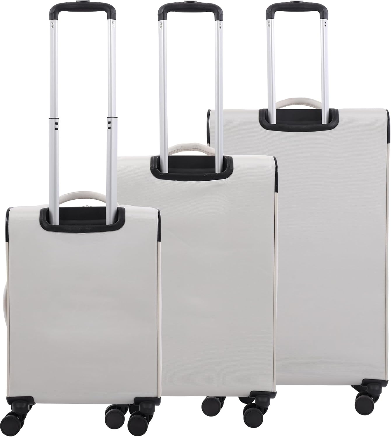 image:imageMartha Stewart Softside Checked Luggage 31 Extra Large Expandable Suitcase Large Checked Bag with Organized Interior amp 360 Spinner Wheels Light GrayLight Grey
