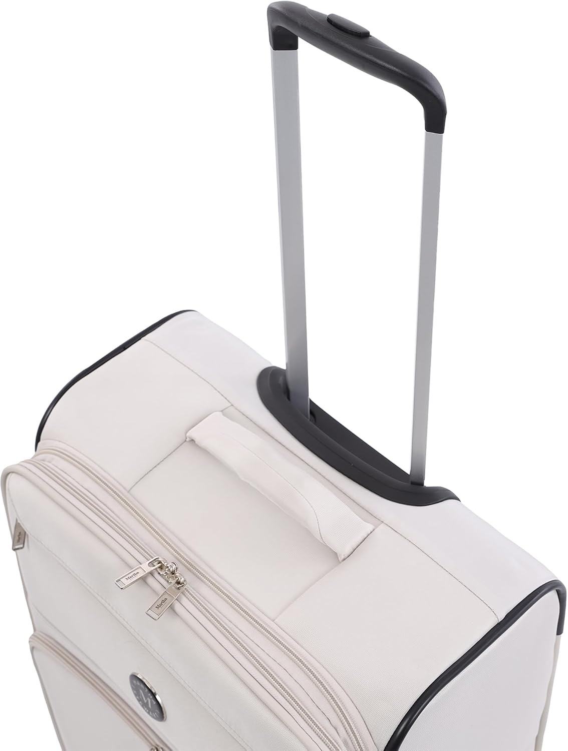 image:imageMartha Stewart Softside Checked Luggage 31 Extra Large Expandable Suitcase Large Checked Bag with Organized Interior amp 360 Spinner Wheels Light GrayLight Grey