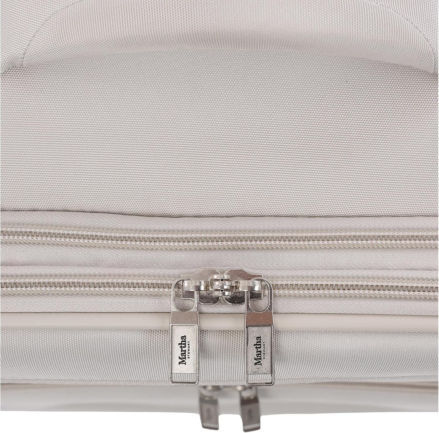 image:imageMartha Stewart Softside Checked Luggage 31 Extra Large Expandable Suitcase Large Checked Bag with Organized Interior amp 360 Spinner Wheels Light GrayLight Grey