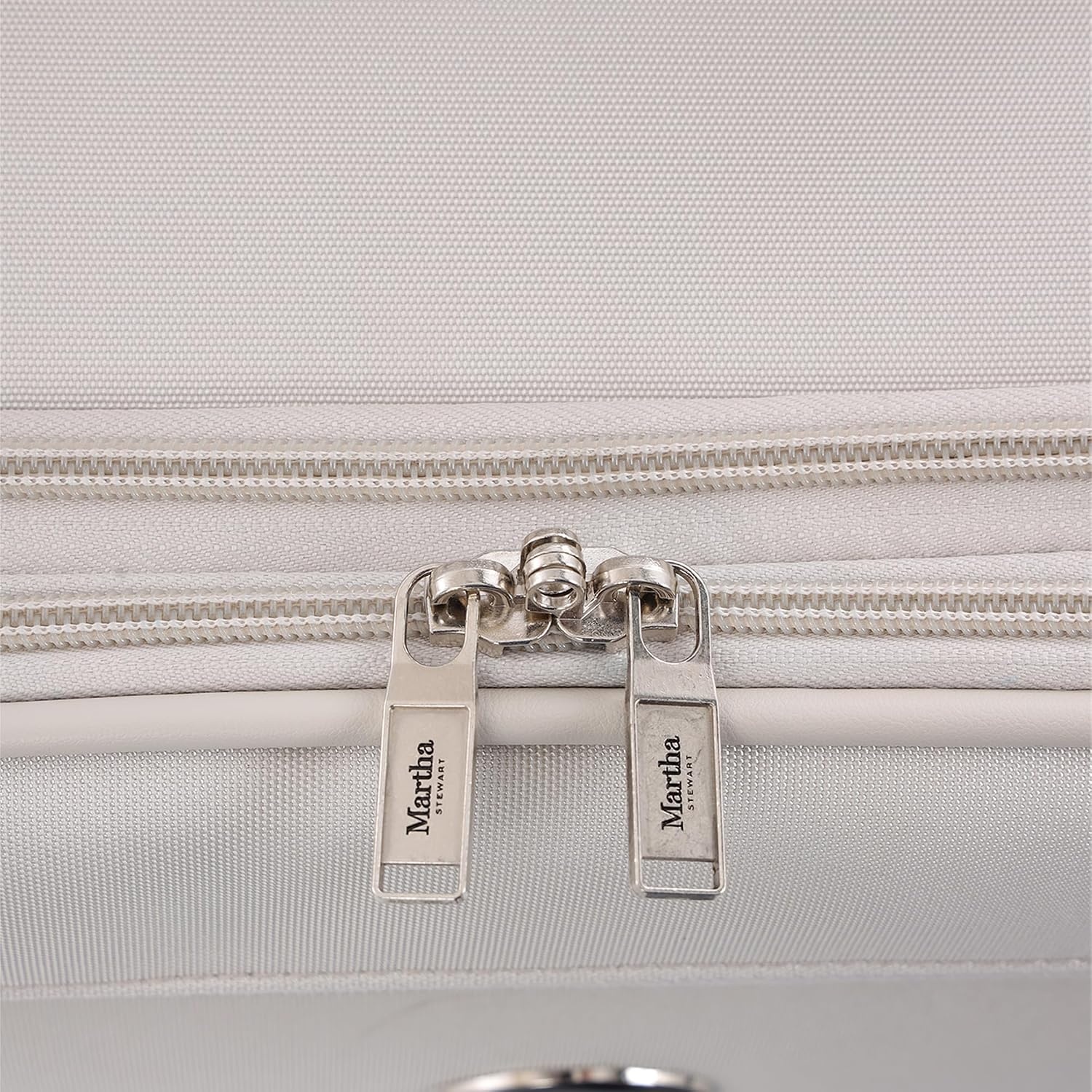 image:imageMartha Stewart Softside Checked Luggage 31 Extra Large Expandable Suitcase Large Checked Bag with Organized Interior amp 360 Spinner Wheels Light GrayLight Grey