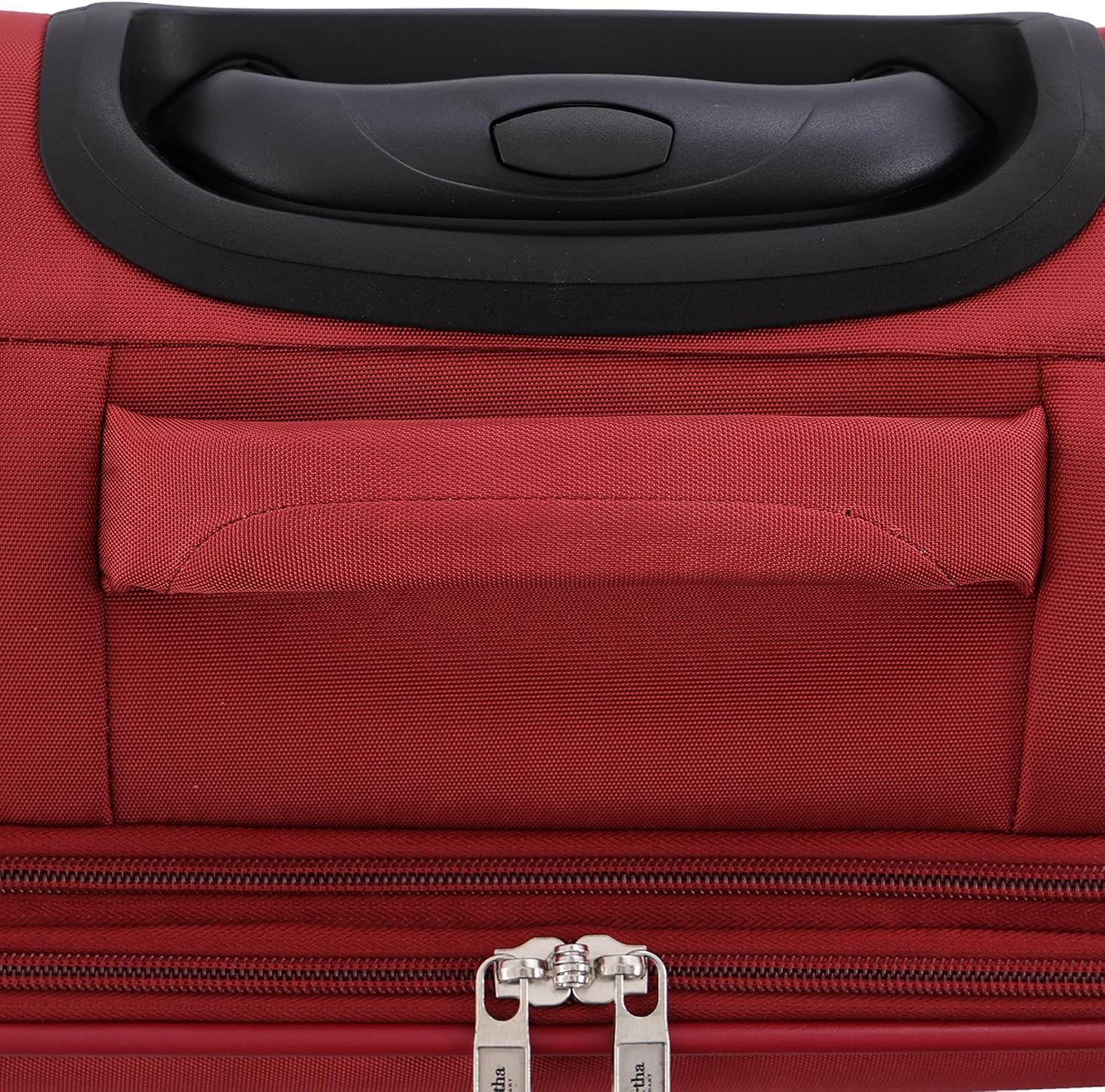 image:imageMartha Stewart Softside Checked Luggage 31 Extra Large Expandable Suitcase Large Checked Bag with Organized Interior amp 360 Spinner Wheels Light GrayTerra Cotta