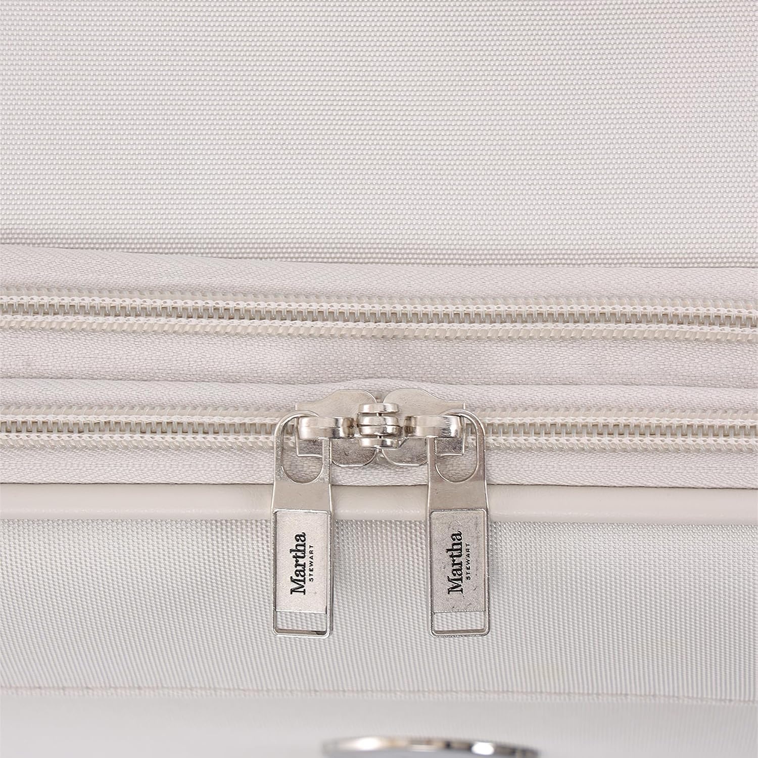 image:imageMartha Stewart Softside Checked Luggage 31 Extra Large Expandable Suitcase Large Checked Bag with Organized Interior amp 360 Spinner Wheels Light GrayLight Grey