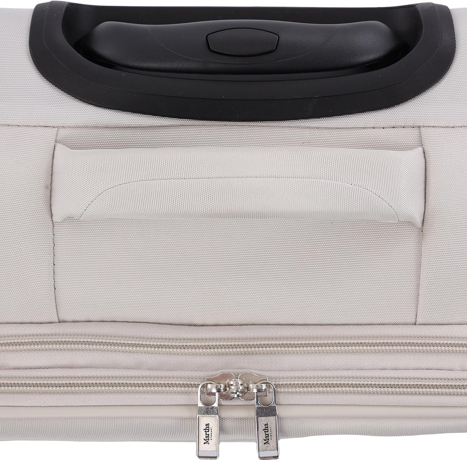 image:imageMartha Stewart Softside Checked Luggage 31 Extra Large Expandable Suitcase Large Checked Bag with Organized Interior amp 360 Spinner Wheels Light GrayLight Grey