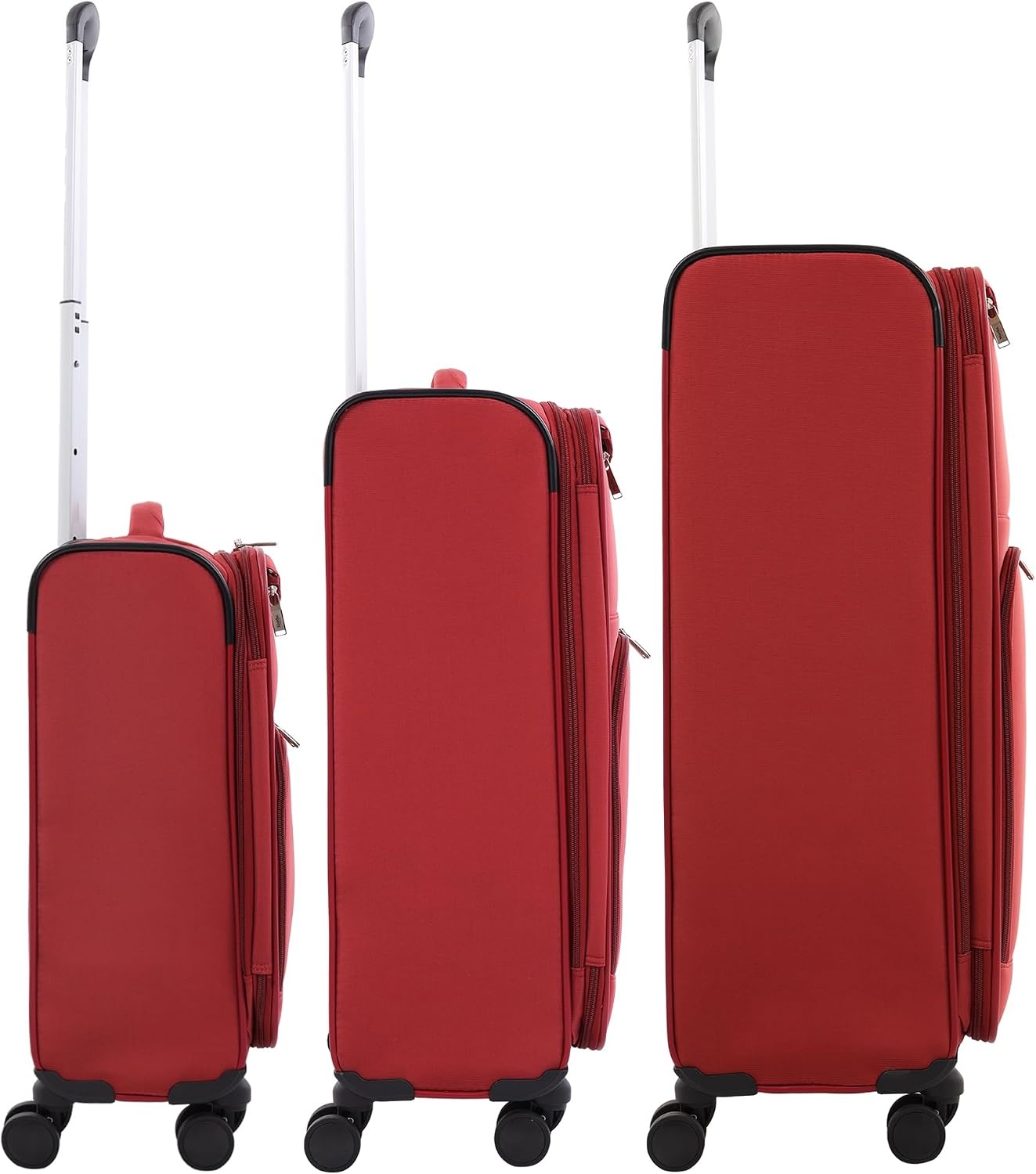 image:imageMartha Stewart Softside Checked Luggage 31 Extra Large Expandable Suitcase Large Checked Bag with Organized Interior amp 360 Spinner Wheels Light GrayTerra Cotta