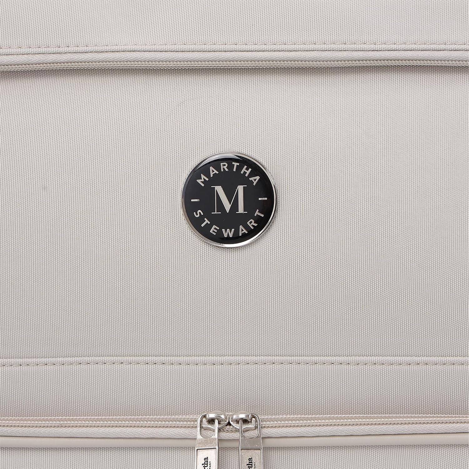 image:imageMartha Stewart Softside Checked Luggage 31 Extra Large Expandable Suitcase Large Checked Bag with Organized Interior amp 360 Spinner Wheels Light GrayLight Grey