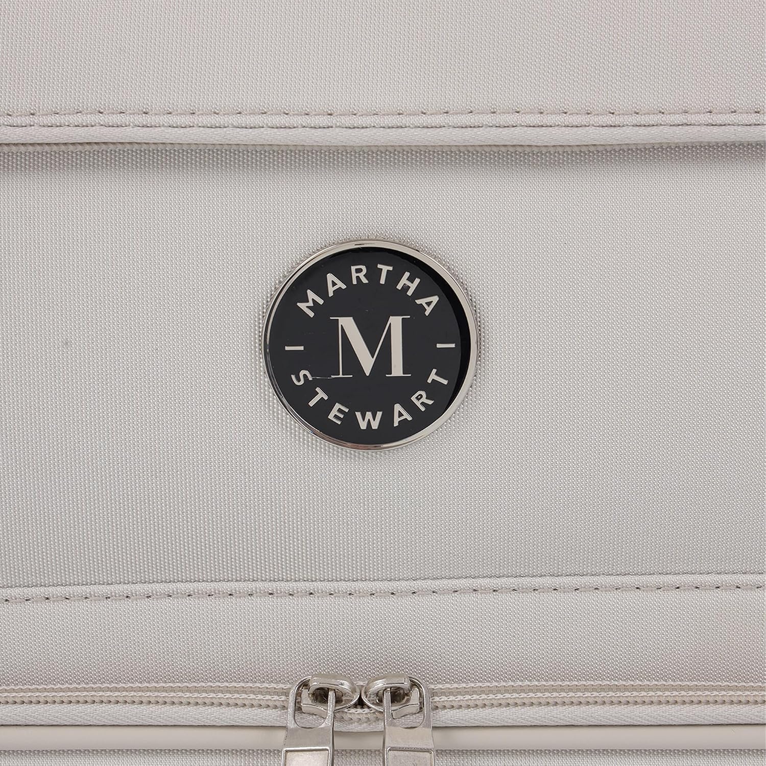 image:imageMartha Stewart Softside Checked Luggage 31 Extra Large Expandable Suitcase Large Checked Bag with Organized Interior amp 360 Spinner Wheels Light GrayLight Grey