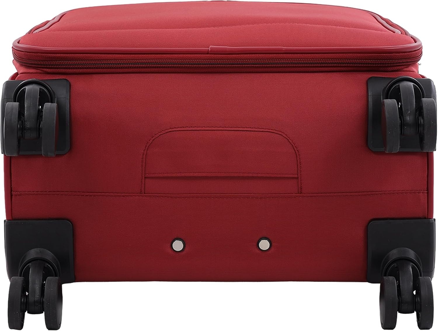 image:imageMartha Stewart Softside Checked Luggage 31 Extra Large Expandable Suitcase Large Checked Bag with Organized Interior amp 360 Spinner Wheels Light GrayTerra Cotta
