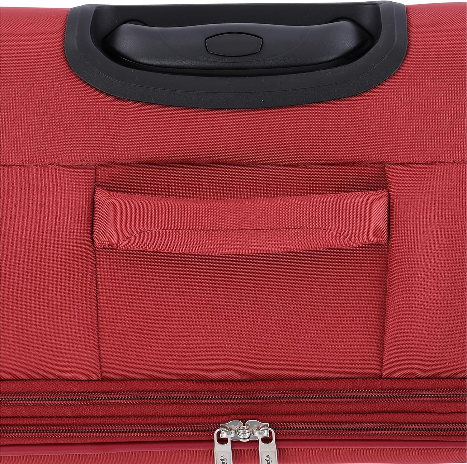 image:imageMartha Stewart Softside Checked Luggage 31 Extra Large Expandable Suitcase Large Checked Bag with Organized Interior amp 360 Spinner Wheels Light GrayTerra Cotta