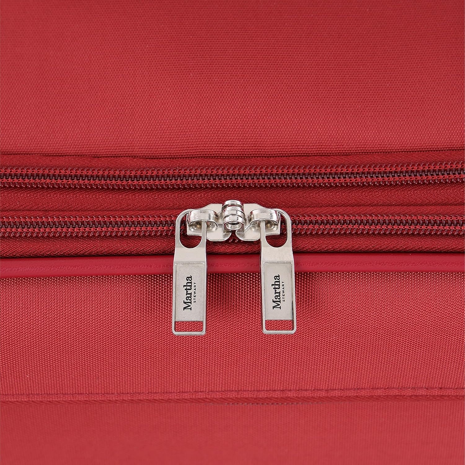 image:imageMartha Stewart Softside Checked Luggage 31 Extra Large Expandable Suitcase Large Checked Bag with Organized Interior amp 360 Spinner Wheels Light GrayTerra Cotta