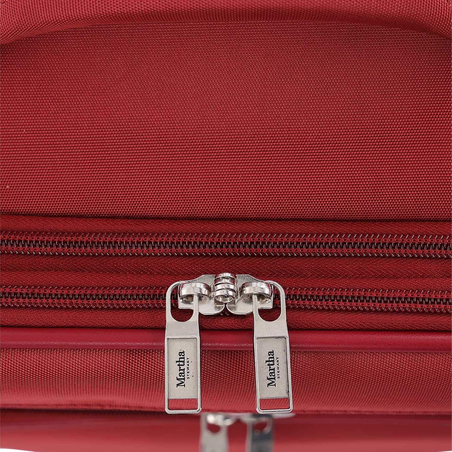 image:imageMartha Stewart Softside Checked Luggage 31 Extra Large Expandable Suitcase Large Checked Bag with Organized Interior amp 360 Spinner Wheels Light GrayTerra Cotta