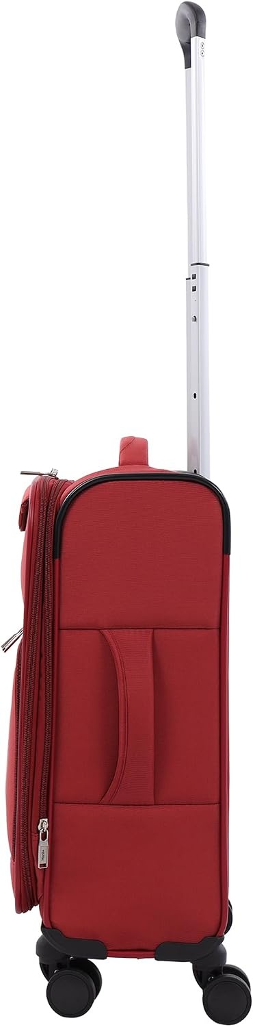 image:imageMartha Stewart Softside Checked Luggage 31 Extra Large Expandable Suitcase Large Checked Bag with Organized Interior amp 360 Spinner Wheels Light GrayTerra Cotta