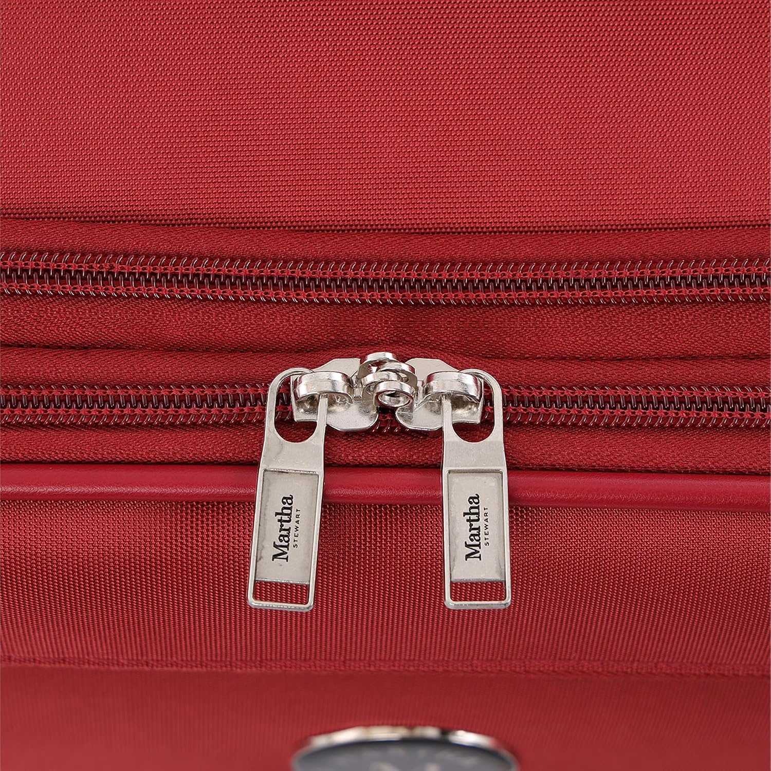 image:imageMartha Stewart Softside Checked Luggage 31 Extra Large Expandable Suitcase Large Checked Bag with Organized Interior amp 360 Spinner Wheels Light GrayTerra Cotta
