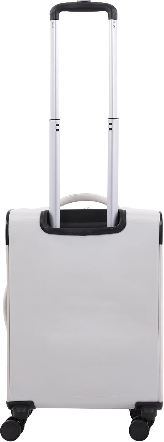 image:imageMartha Stewart Softside Checked Luggage 31 Extra Large Expandable Suitcase Large Checked Bag with Organized Interior amp 360 Spinner Wheels Light GrayLight Grey