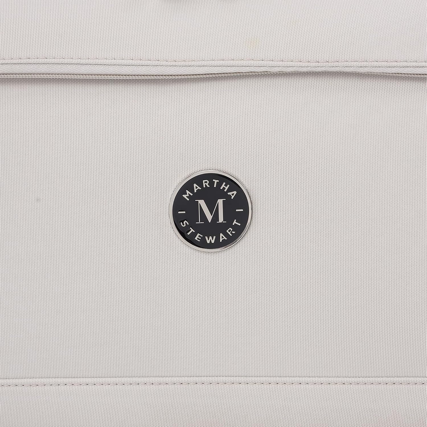 image:imageMartha Stewart Softside Checked Luggage 31 Extra Large Expandable Suitcase Large Checked Bag with Organized Interior amp 360 Spinner Wheels Light GrayLight Grey