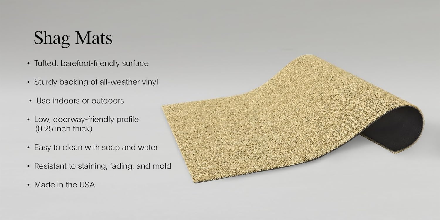 image:imageChilewich Martha By Martha Stewart Heathered Shag Floor MatBurnt Coral