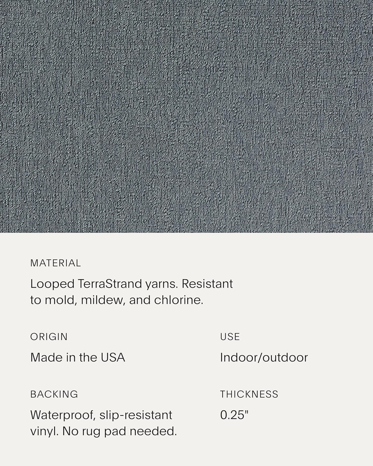 image:imageChilewich Martha By Martha Stewart Heathered Shag Floor MatSea