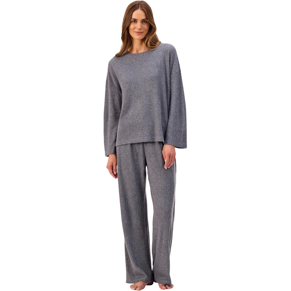 image:imageMartha Stewart Pajamas Womens 2 Piece PJ Sets Soft Luxury Loungewear for Home or GiftGrey Melange