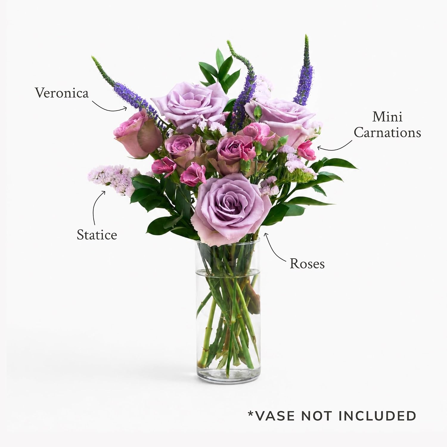 image:imageMartha Stewart x UrbanStems Cool Water Purple Rose Fresh Flowers Bouquet