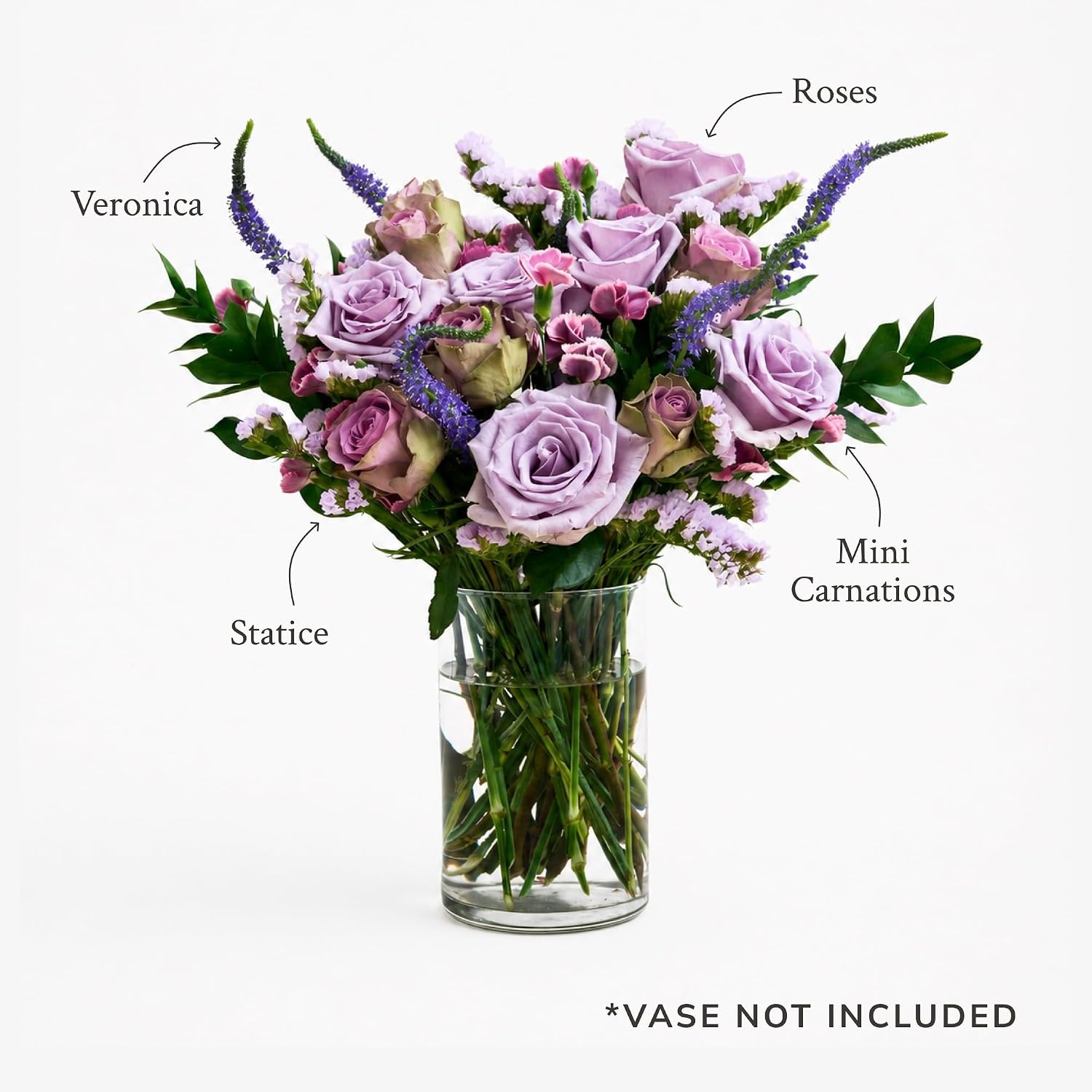 image:imageMartha Stewart x UrbanStems Double Cool Water Purple Rose Fresh Flowers Bouquet