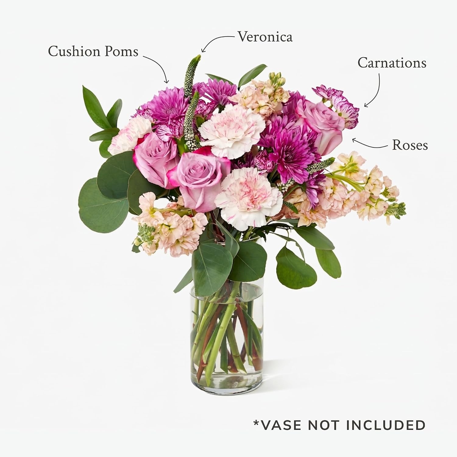 image:imageMartha Stewart x UrbanStems Mulberry Purple Roses Fresh Flowers Bouquet