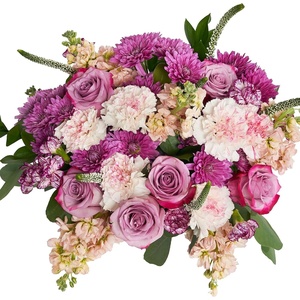 Martha Stewart x UrbanStems Double Mulberry, Pink & Purple Roses, Fresh Flowers Bouquet