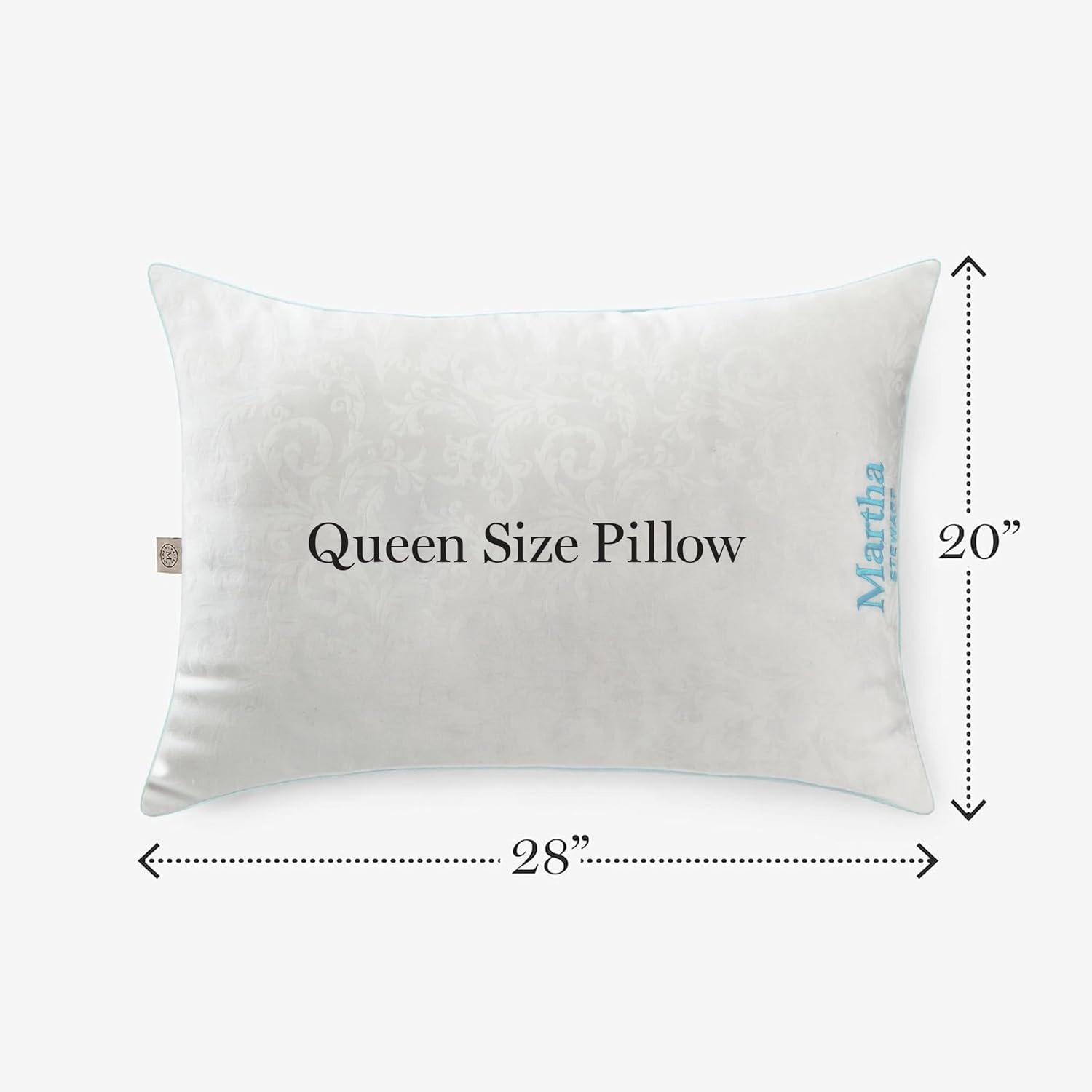 image:imageMartha Stewart Down Alternative Pillow StomachBackSide StdQueen 2PkWhite
