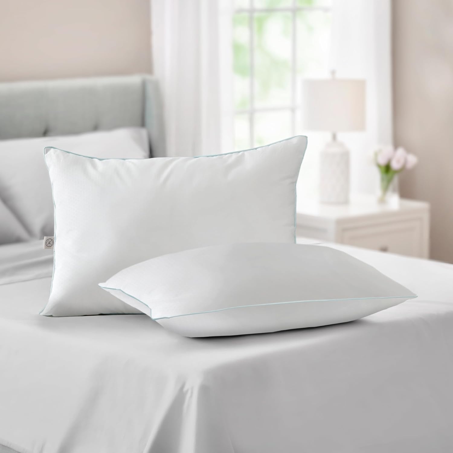 image:imageMartha Stewart Down Alternative Pillow StomachBackSide StdQueen 2PkWhite