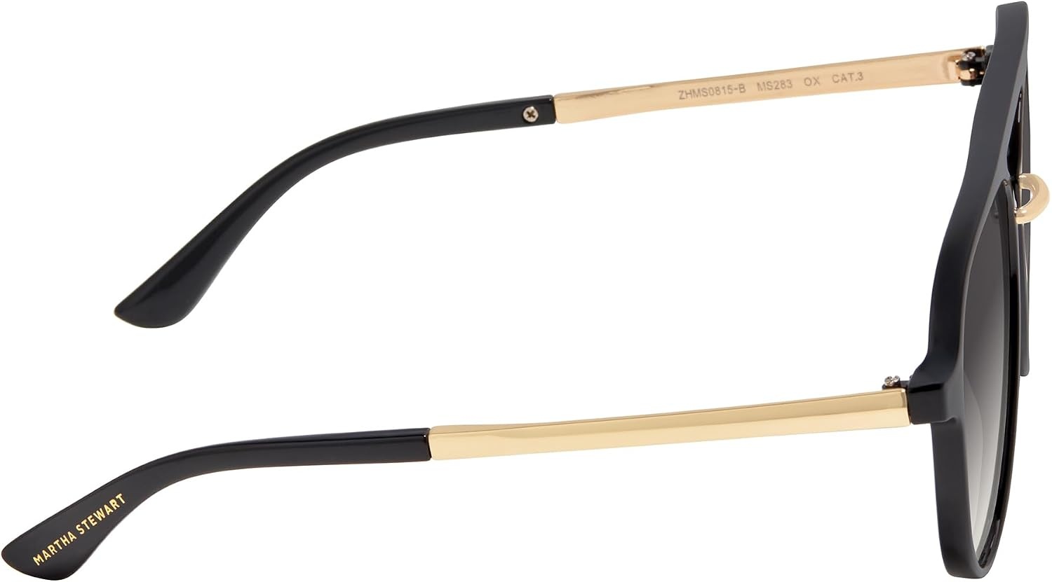 image:imageMartha Stewart Geometric Aviator SoftTeardrop Plastic Frame with a Sculpted Brow Bar Slim Metal Bridge