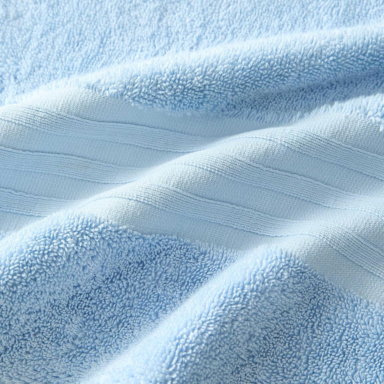 image:imageMartha Stewart Soft Cotton Washcloth Hand amp Bath Towel Set 6 PackSkyland Manor Blue