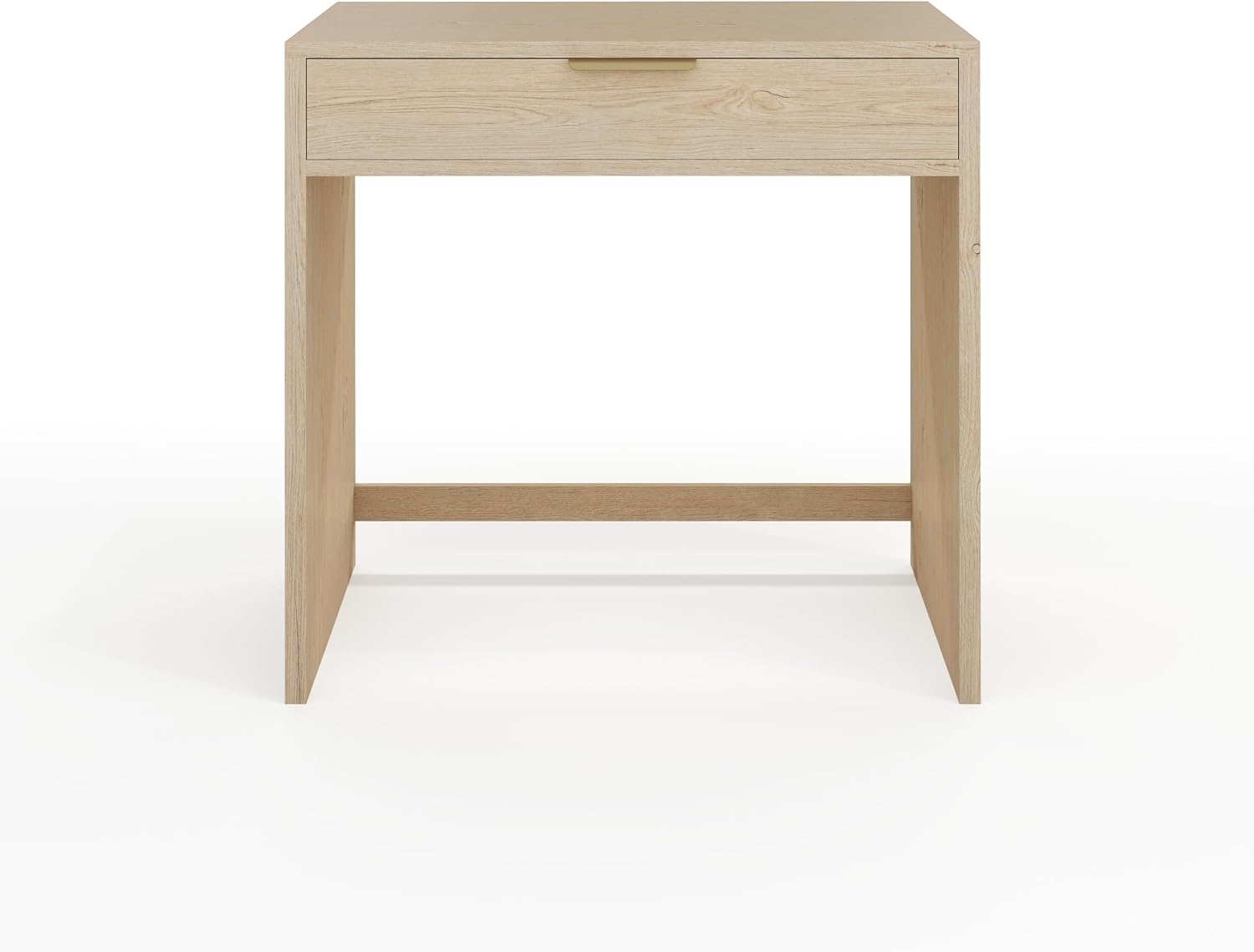 image:imageMartha Stewart Kayden Modular SingleDrawer Desk Light NaturalLight Natural FrameBrushed Gold Hardware