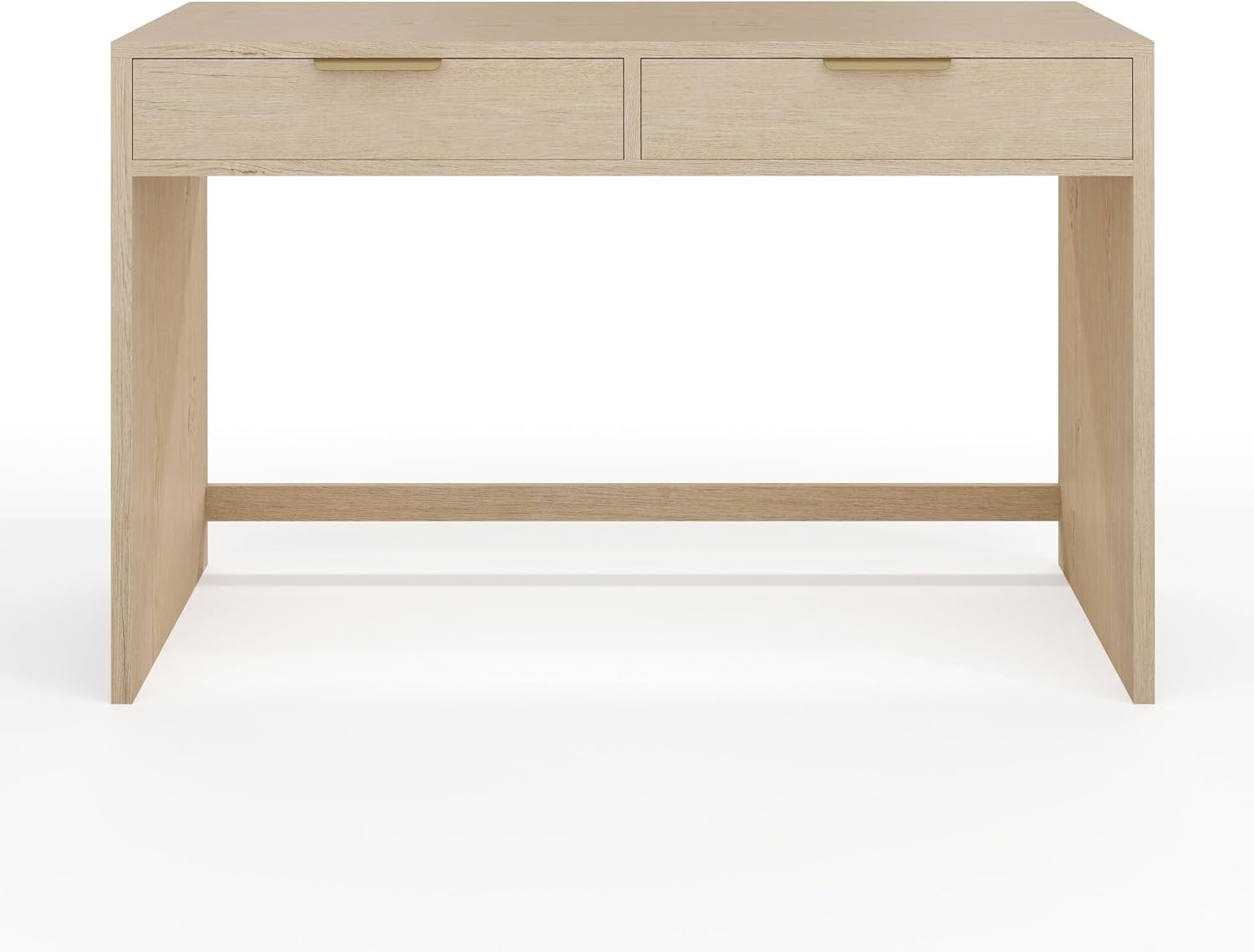 image:imageMartha Stewart Kayden Modular SingleDrawer Desk Light NaturalLight Natural FrameBrushed Gold Hardware