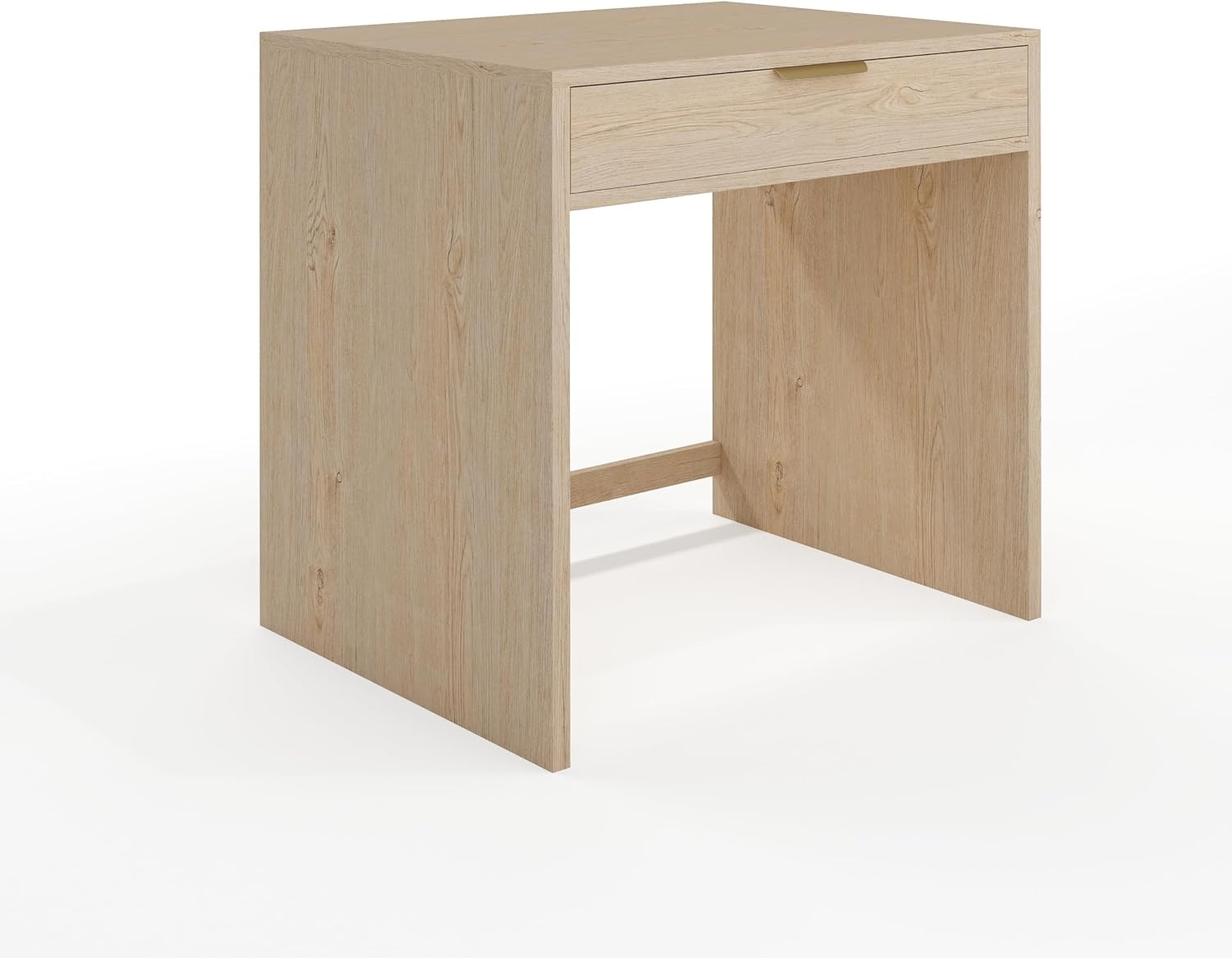 image:imageMartha Stewart Kayden Modular SingleDrawer Desk Light NaturalLight Natural FrameBrushed Gold Hardware