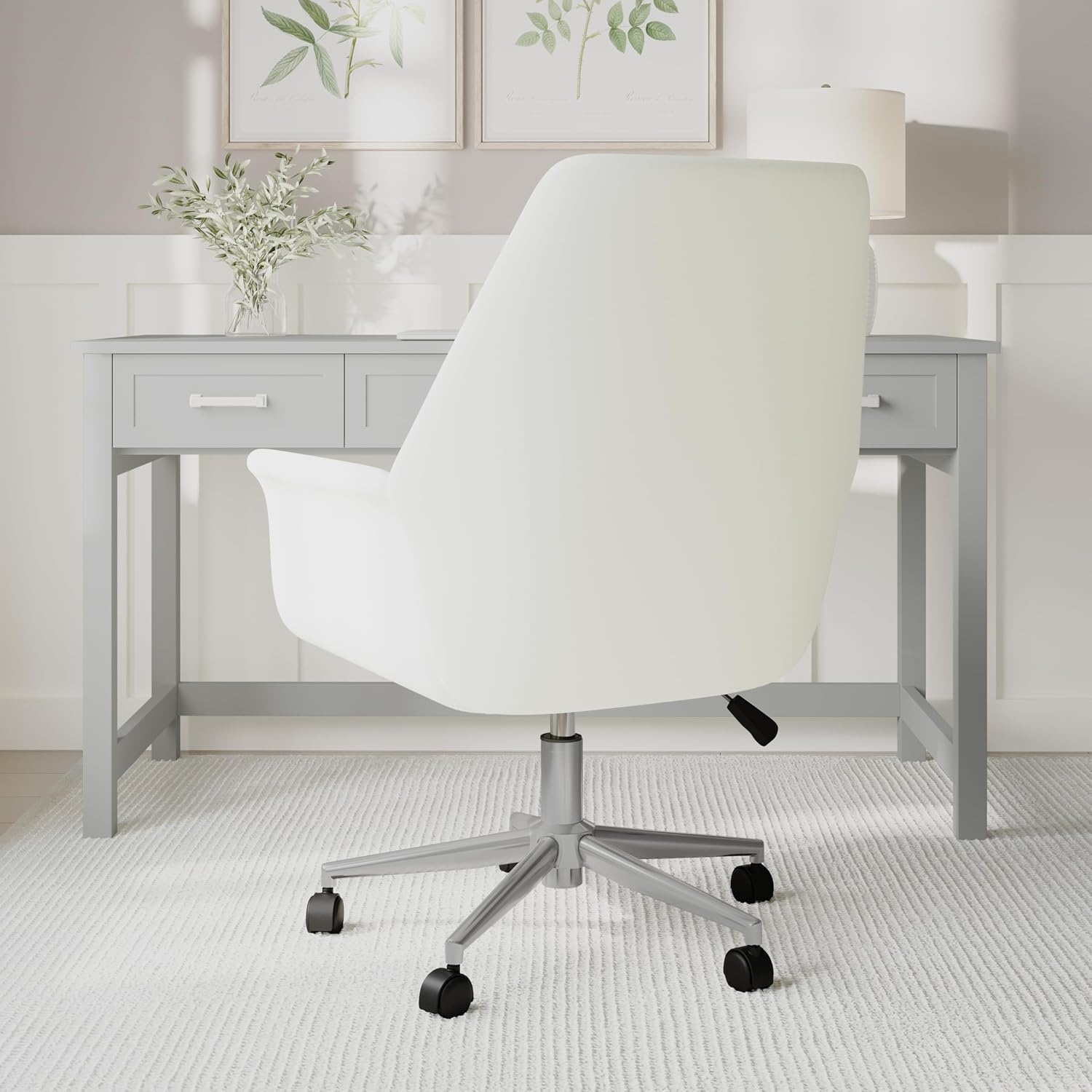 image:imageMartha Stewart Maxine Upholstered Office Chair White