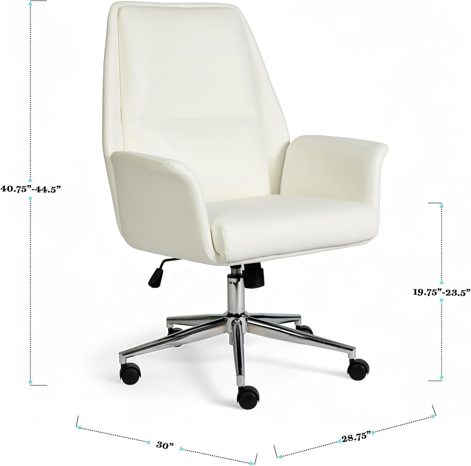 image:imageMartha Stewart Maxine Upholstered Office Chair White