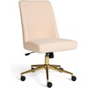 Conch Shell Fabric/Polished Brass Frame
