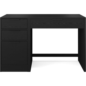 Martha Stewart Kayden Modular Desk with File Cabinet, Black(Black)