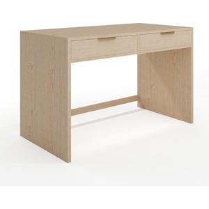 Martha Stewart Kayden Modular Single-Drawer Desk, Light Natural(Light Natural Frame/Brushed Gold Hardware)