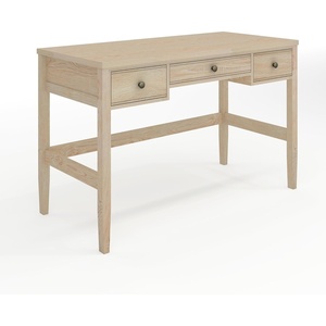 Martha Stewart Rhett Writing Desk with Tapered Legs, Light Natural
